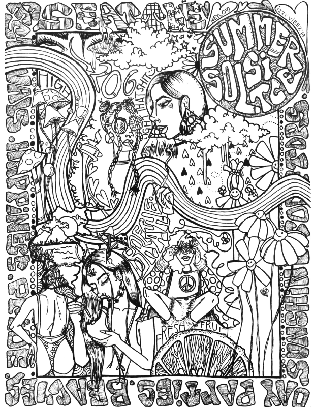 Cannabis Strain Inspired Coloring Sheets Available Now